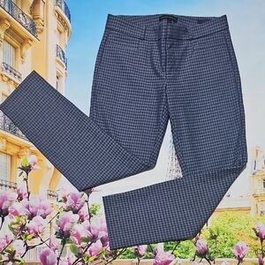Banana Republic Sloan Blue Houndstooth Pants Size 2